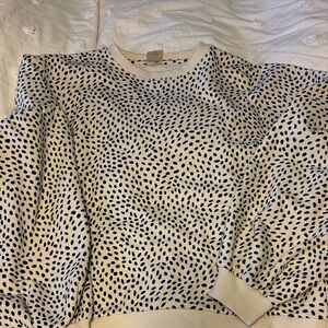 CALIA by Carrie Underwood Black and White Patterned Sweatshirt